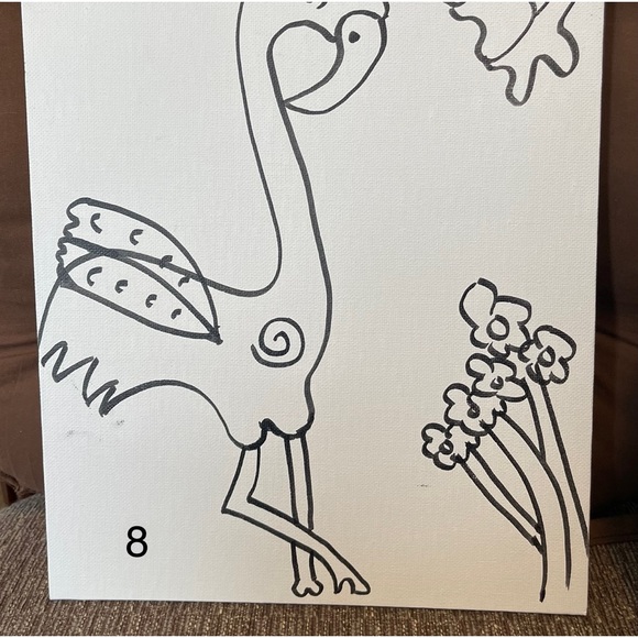 Canvas paint kits - hand drawn (Summer Prints for Sale) - Picture 4 of 15